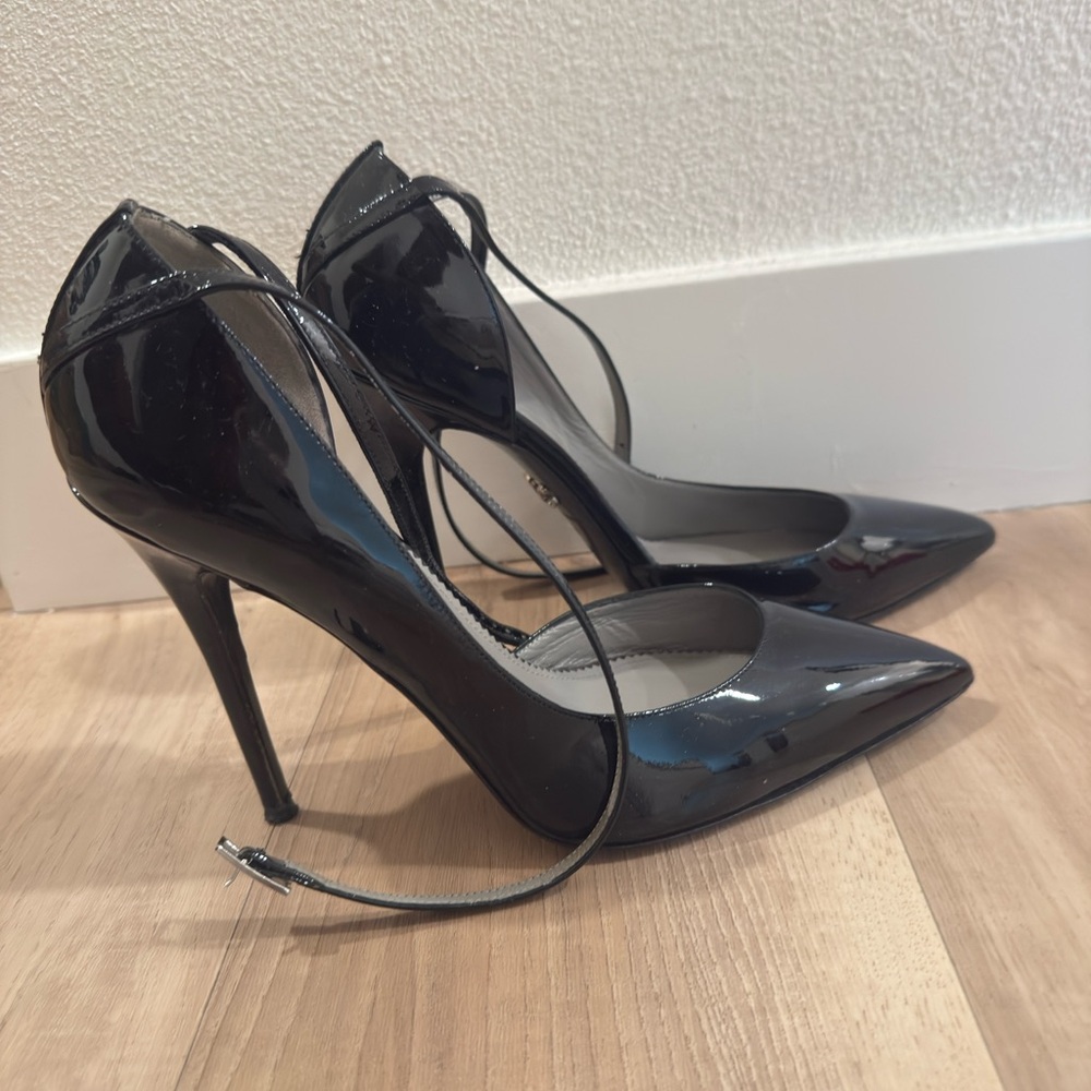 MONIKA CHIANG GIULIA BLACK PATENT PUMPS